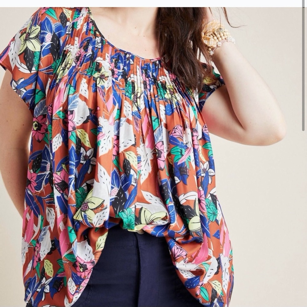Anthropologie | Dolan Left Coast Pleated Top NWT